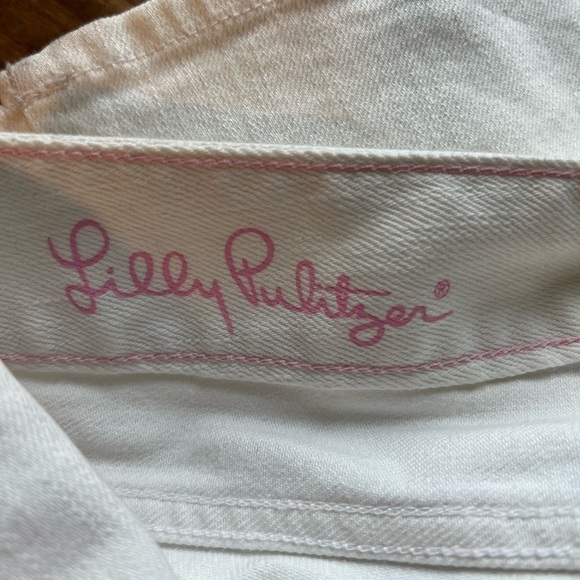 LILLY Pulitzer Women’s White “Babe” Bootcut Jeans Size 2 - Picture 14 of 15